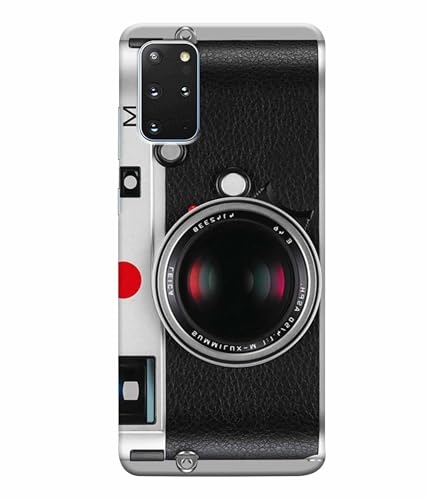 Image of Printed Hard Back Case Cover & Compatible for Samsung Galaxy S20 Plus | Vintage Camera Art (Multicolor) - D1188
