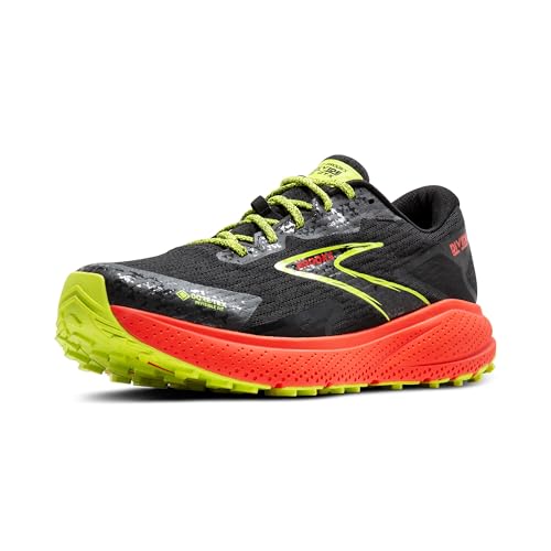 BROOKS 1104281D091 Divide 5 GTX Uomo, Black/Cherry/Lime EU 43