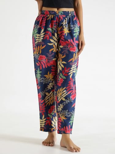Image of SAY Women's Relaxed Fit Cotton Lounge Pants, Comfortable Track Pant, Lower, Sports Trouser, Joggers Daily Gym Wear for Ladies