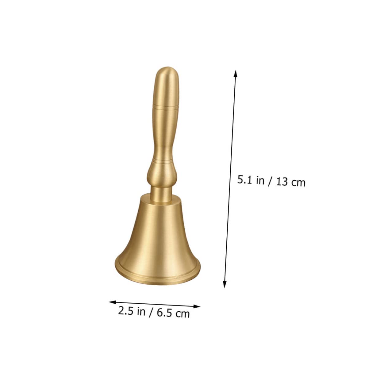 Yardwe Hand Bell Toy Call Service Bell for Hotel Bar Restaurant Ergonomic Handle Multi-Functional for Home Office