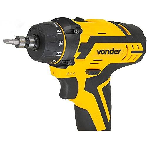 Vonder Parafusadeira/Furadeira A Bateria 12 V Fonte Bivolt Automática Pfv 112Qr - 60.01.112.000