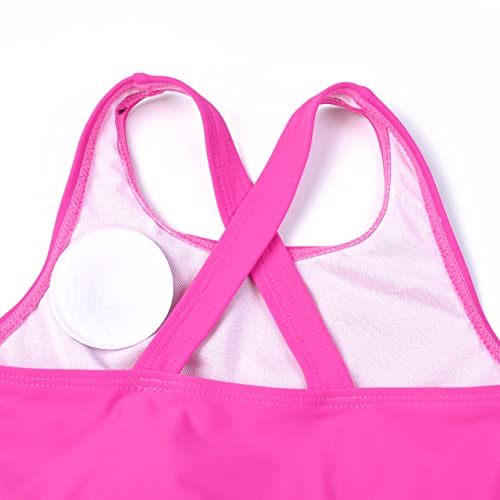 Mirawise Girls Swimsuits Two Piece Tankini Bikini Size 8 9 7/8 Kids Rose Bathing Suits 7-8 #TOP3