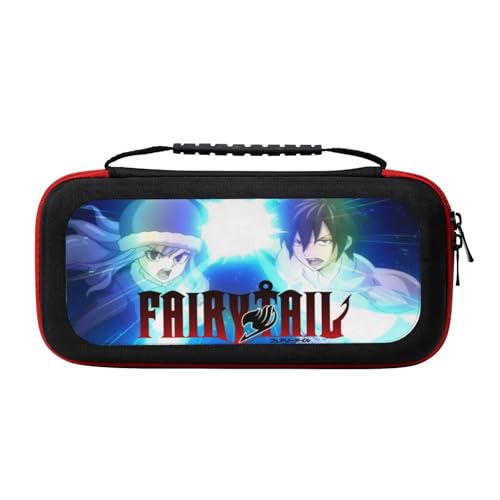 フェアリーテイル ケース スイッチ2 ケース キャリングケース 第2世代保護バッグ 衝撃吸収 ストレージカバー 高密度eva ベルベット中身内蔵 ソフトカード20枚収納可 ケーブル/イヤホンなど小物収納可能 全面保護 大容量 安定性 精密設計 固定バンド