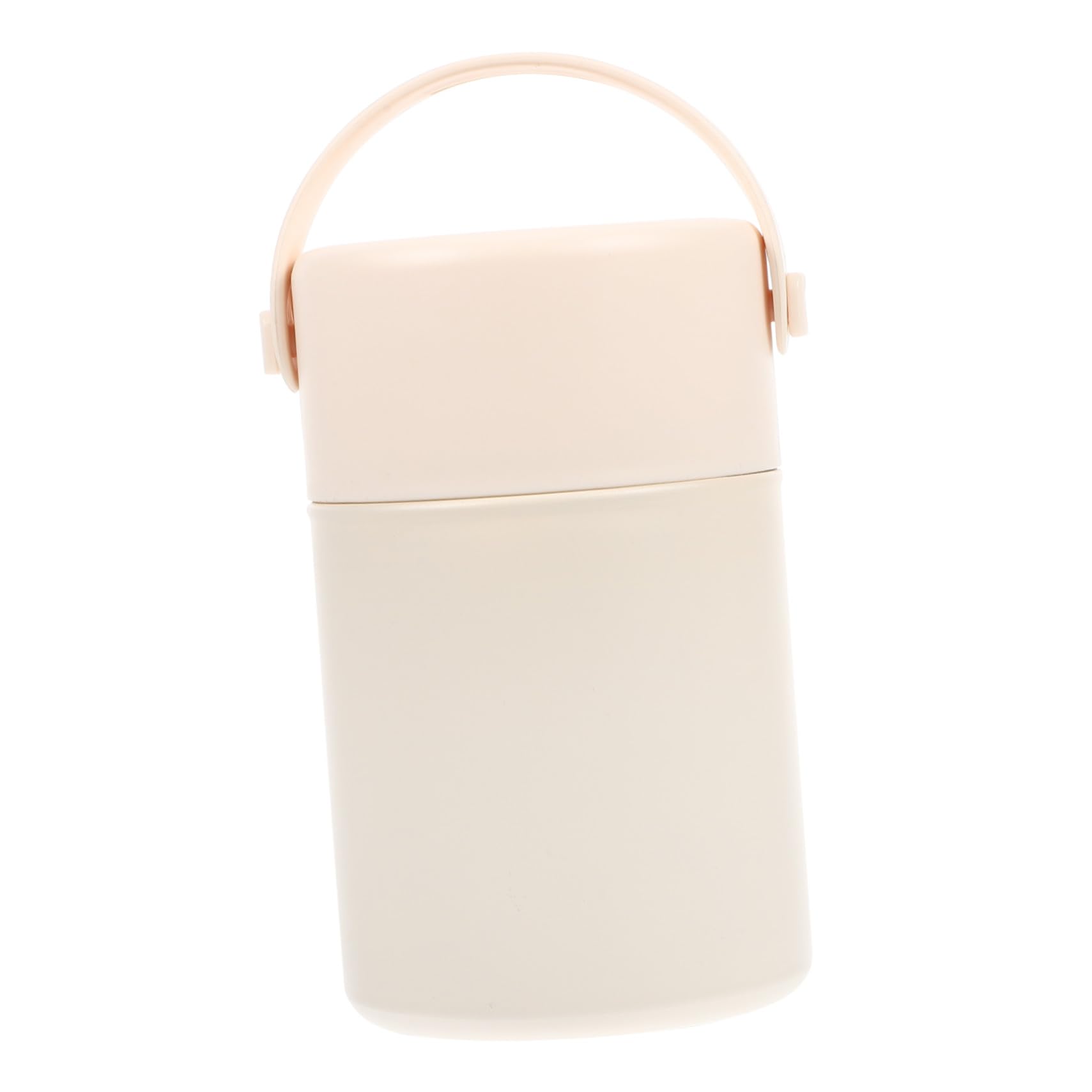 Termo para alimentos Mipcase de 850 ml grande, taza térmica beige ideal para camping y picnic