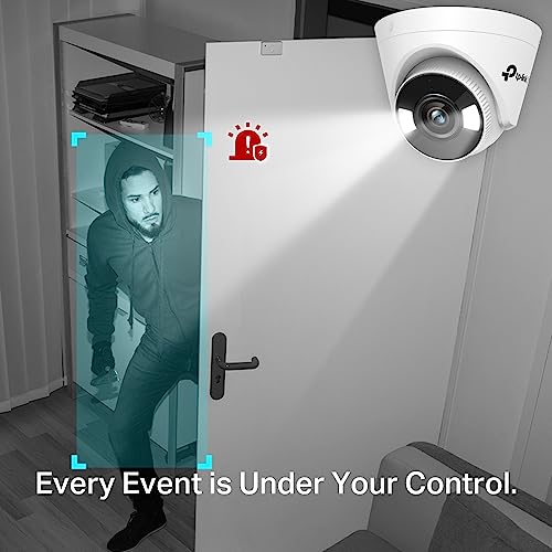Image of TP-Link VIGI C440 4mm Lens Smart Security Camera | 4MP Ultra HD Full-Color Turret Network Camera | Smart Detection | ONVIF | H.265+ | PoE /12V DC CCTV | Remote Monitoring | Pan /Tilt