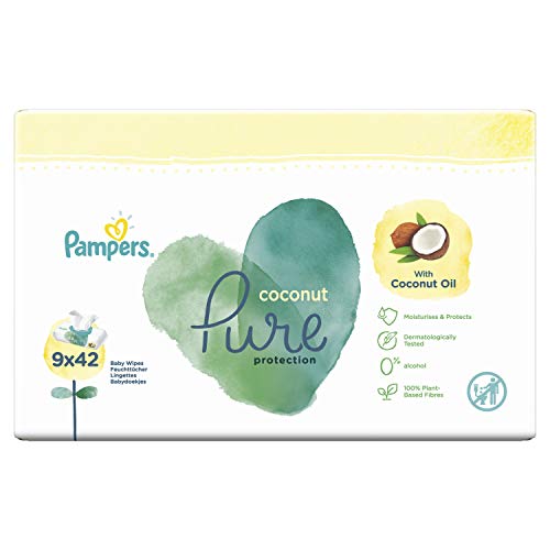 pampers pure coconut wipes