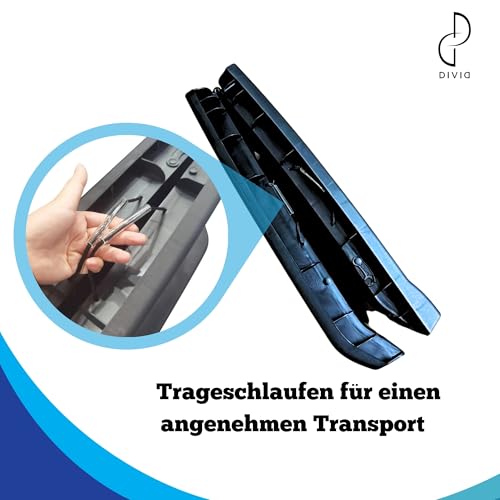 DIVID® Hunderampe Klappbar, Hundetreppe, Hundeautorampe, kofferraumrampe für Hunde und Katzen, bis zu 90 Kg Belastbarkeit, rutschfest und Stabil, Einstiegshilfe, Auto