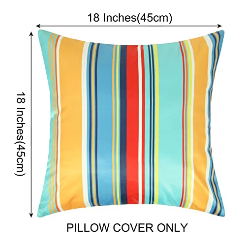 image for Pyonic Set of 2 Outdoor Pillow Covers Waterproof Throw Pillow Covers D