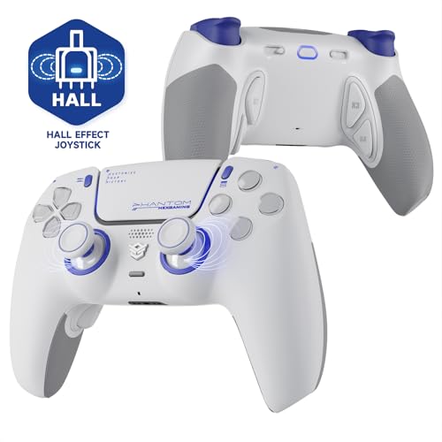 HEXGAMING PHANTOM Pro Controller with 4 Remappable Buttons, 6 Remapping Profiles, 8 Interchangeable...