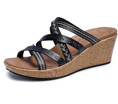 Image of Skechers Women's BEVERLEE - Tiger Posse | Casual Sandals