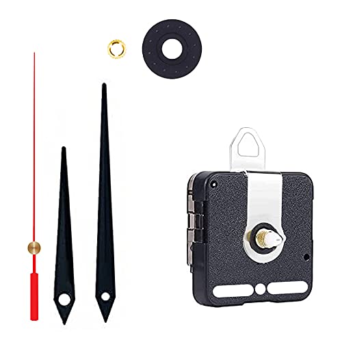 Image of D'CLOCK A Product of SONAM Sweep & Silent Movement Machine for Wall Clock (Needle -Black,Red) (Made in India 100%) Pack of 2, Black1, 5.6 x 1.5 x 5.6 Centimeters
