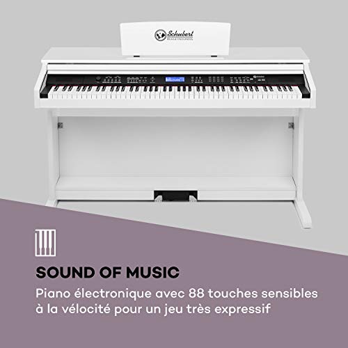 Schubert Subi 88 MK II – Piano numérique 88 touches, Piano électrique – 360 tonalités, 160 rythmes, 80 morceaux de… - Les Beatles, Paul McCartney, John Lennon, RIngo Starr, George Harrison Schubert Subi 88 MK II - Piano numérique 88 touches, Piano électrique - 360 tonalités, 160 rythmes, 80 morceaux de… – Image 6