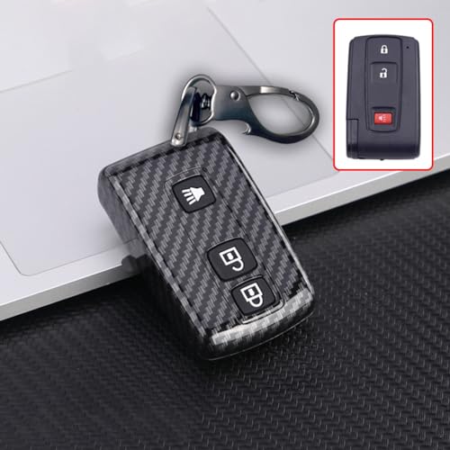 Coque Télécommande Toyota Prius 2004-2009 Porte-clés Carbone ABS - 4