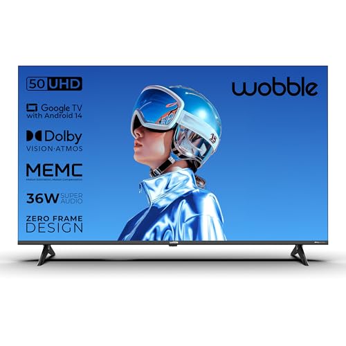 Wobble 127 cm (50 inches) K Series 4K UHD Smart LED TV with Googl...