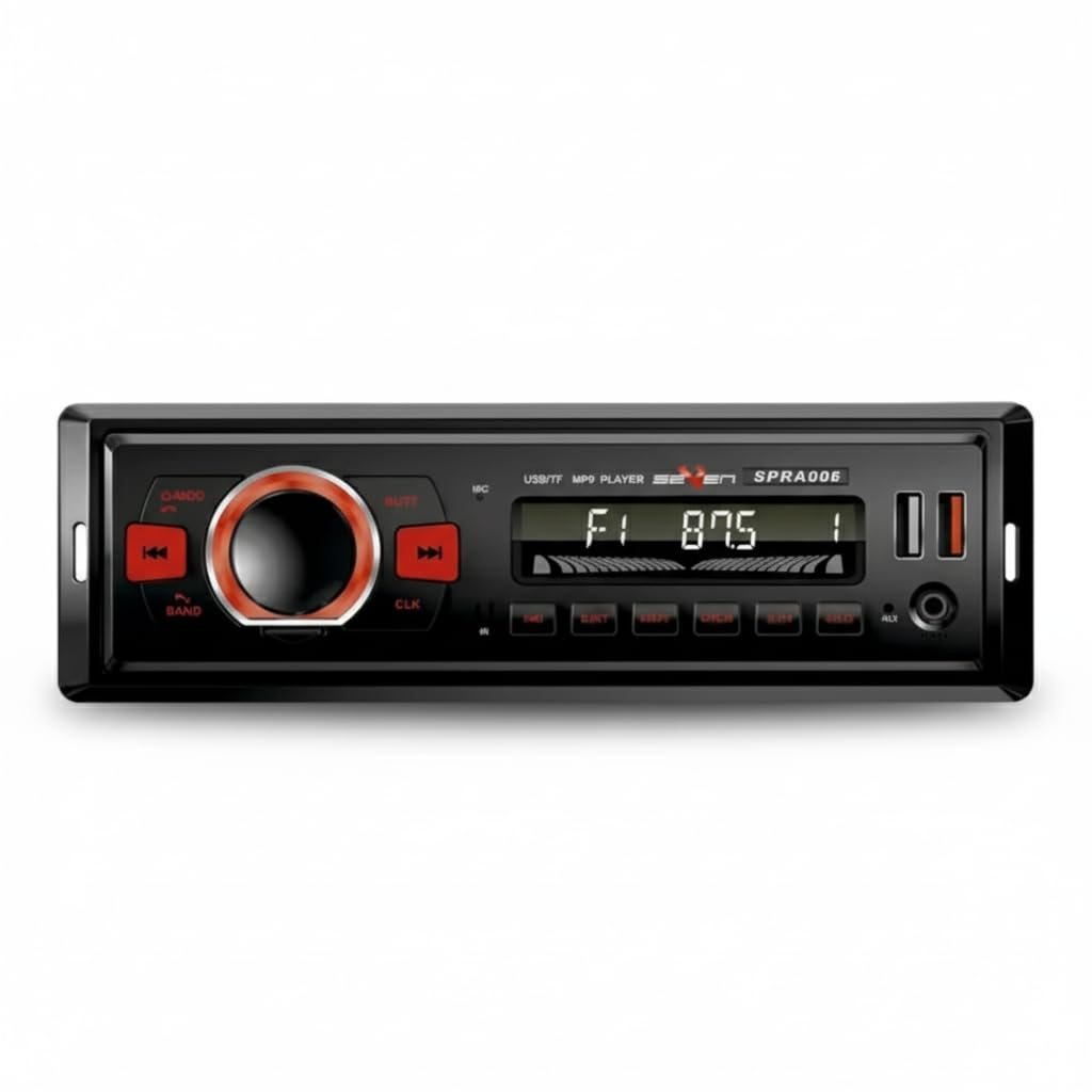 Rádio MP3 Automotivo Seven Parts SPRA006 com USB, bluetooth e