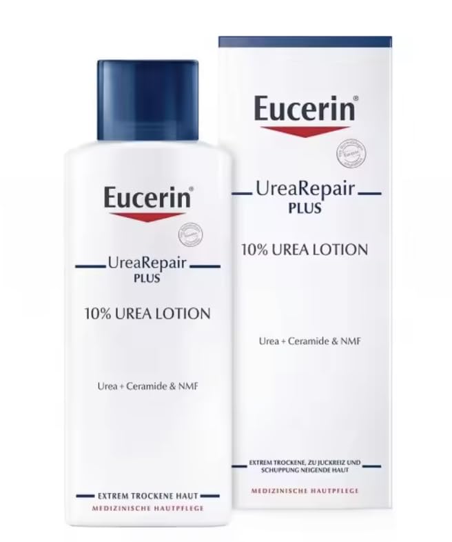 Cosmética femenina de la marca Eucerin, tratamiento corporal, Urea Repair Plus Locion 5% 400 mililitros