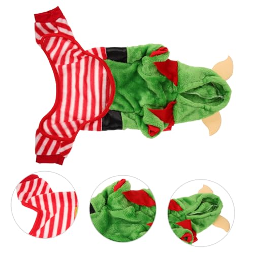 Disfraz navideño para perros Sosoport multicolor tamaño 48x20x2 cm miniatura 3