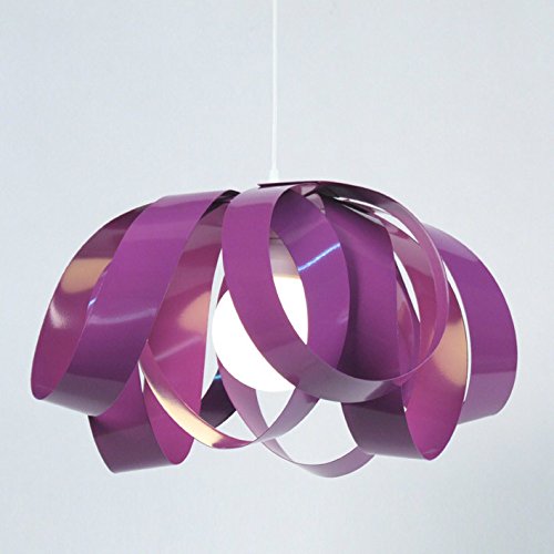 Preisvergleich Produktbild Delamaison ISM5034298 Hängeleuchte, Metall, Violett, 40 x 40 cm