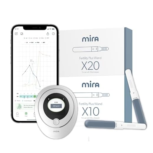 Mira Fertility Plus Tracking Monitor Kit and 30 Mira Fertility Plus E3G + LH Test Wands Bundle for Home Testing