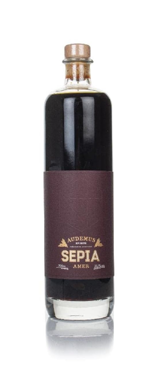 Audemus Sepia Bitter-French-style Aperitif-Aromatic Bitters with Orange, Chicory and Myrtle-Micro-distillery made- Delicious in Cocktails- 700ml