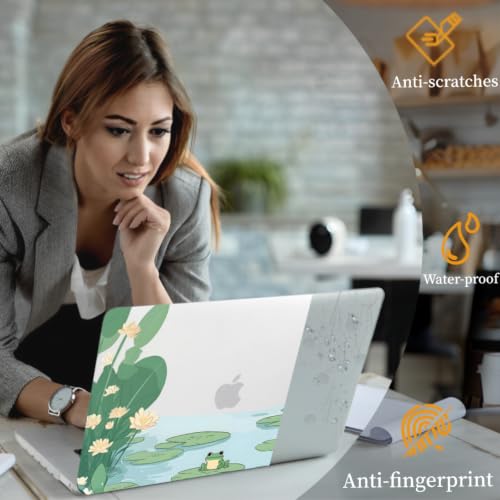 Funda MacBook Pro 13 Modelo A1502 A1425 con Protector Teclado Carcasa Ranas Estanque 2