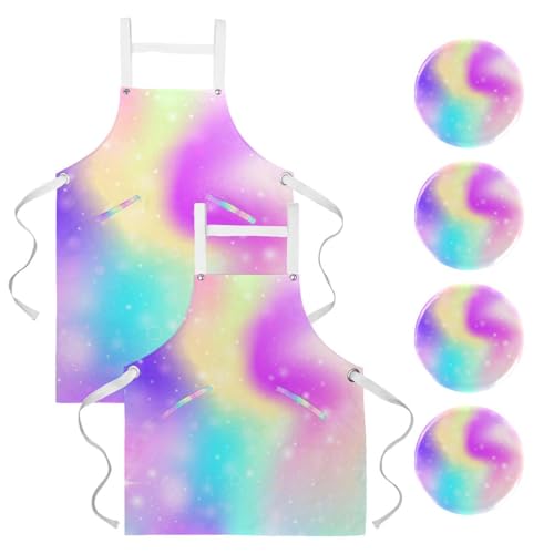 Tablier de serveuse restaurant anti-tache avec broches