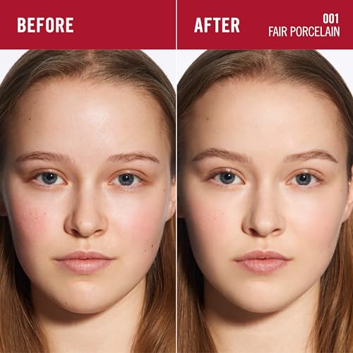 Rimmel Lasting Finish 25 HR Compact Foundation 001 Fair Porcelain, Matte Buildable Coverage, Powder-to-Cream - Image 4