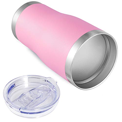 Image of VEGOND 20oz Tumbler Stainless Steel Tumbler Cup with Lid And Straw Vacuum Insulated Double Wall Travel Coffee Mug(Pink 12 Pack)