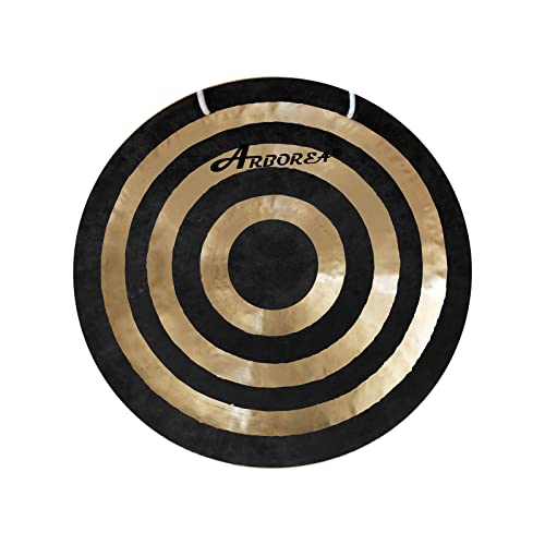 Arborea 20\"Large Sun Wind Gong with Gong Mallet and Hanging String Authentic Chinese Hand Gong Sound Great for Sound Healing and Therapy - Thumbnail 2