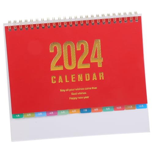 MOTHNUR 年卓上カレンダー 月始まりスケジュールプランナー オフィスアクセサリー 家用スタンディングデスクカレンダー シンプルデザイン