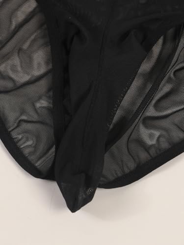 Men's Mesh Briefs - Sheer Bulge Enhancing Pouch, Ultra-Thin & Seamless Underwear4