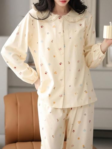Image of LITZO Womens Korean Night Dress || Pyjama Set ||Korean Nightsuit || Women Nightwear ||Round Neck Half Sleeve Nightsuit || Loungewear || Everyday Nightdress (L-234-237)