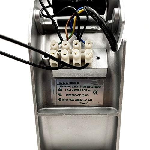 W2E200-HH38-06 230V Axial Fan W2E200-HH38-06 230V 64/80W 225×225×80mm Cabinet Cooling Fan