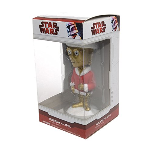 Image of W64811 Star Wars: C-3PO Bubblehead Mini Holiday Version
