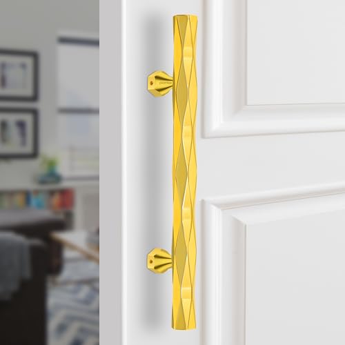 Image of Plantex Door Handle /200mm Main Door Handle for Wooden Door /Pull-Push Handle for Main Door /Door Accessories - Pack of 1 (611, PVD Gold)