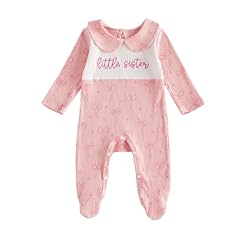 Ribbed Bow Little Sister Pink