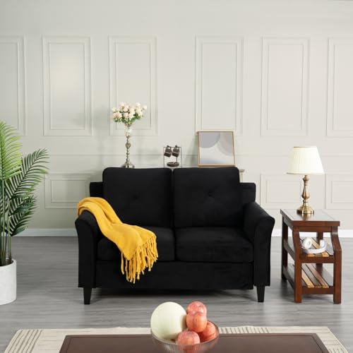 Naomi Home 60139AM Black Button Tufted Sofa & Loveseat Set thumb #5