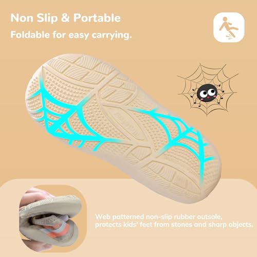 Image of WateLves Wide Toddler Water Shoes Kids Barefoot Athletic Sneakers Girls Boys Quick Dry Aqua Socks for Beach Hiking Swim Kayak Sport Accessories, Camping Essentials