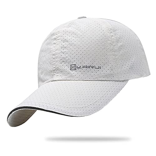 キャップ, メッシュキャップ【春夏 メッシュ通気構造】【最軽量・速乾性・熱中症対策】 メンズ 無地 帽子 通気性 UVカット 紫外線対策 日よけ 野球帽 登山 釣り ゴルフ 運転 ランニング アウトドア 男女兼用 (白（メッシュ）)
