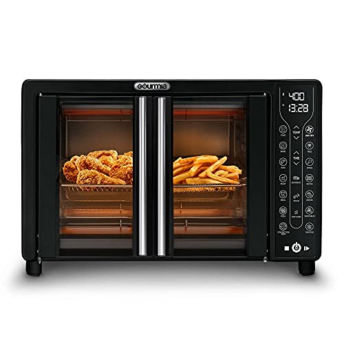 Digital French Door Air Fryer Toaster Oven, Black #TOP1