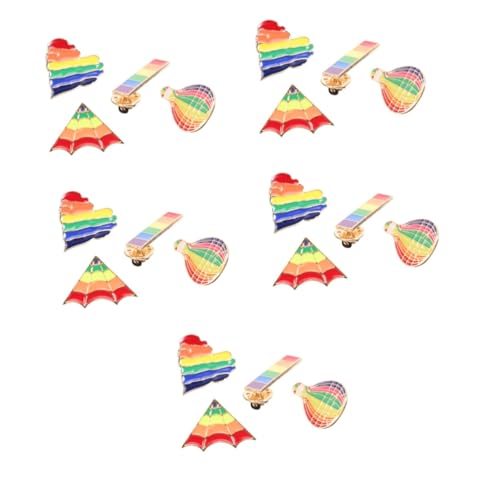 Broche arc-en-ciel en émail de haute qualité pour costume et revers