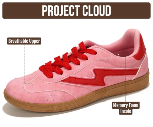 Image of Project Cloud Non-Slip Fashion Sneakers for Women, Lace-Up Shoes
