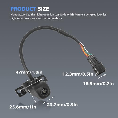 Image of Rear View Backup Camera 7Pin for 2017 2018 2019 Santa Fe SE XL Limited Ultimate 95760-B8650 95760B8650 Parking Assist Reverse Camera Retrovisor