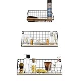 【3 Größen】 Die kleinen dekorativen schwimmenden Regale sind 11,4 * 4,1 * 5,5 Zoll, das mittlere 14 * 4,3 * 5,5 Zoll und das große 18 * 4,5 * 6,3 Zoll. Diese Wandregale eignen sich für kleine Wohndekorationen und Pflanze. Ein Muss für Ihr Zuhause.