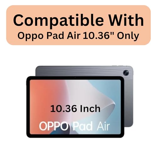 Image of compatible with Oppo Pad Air Tempered Glass Screen Protector Guard Full Screen Coverage Edge to Edge with Easy Installation kit | Anti-Scratch & Smudge Proof | 10.36 Inch
