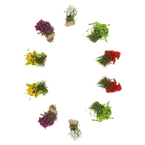 Yardwe 40 Pcs Grass Shed Outdoor Fake Grass Faux Grass Outdoor Artificial Grass For Crafts Miniature Static Scenery Model Simulated Grass Tufts Diy Fake Grass Decor Static Grass Tufts #TOP5