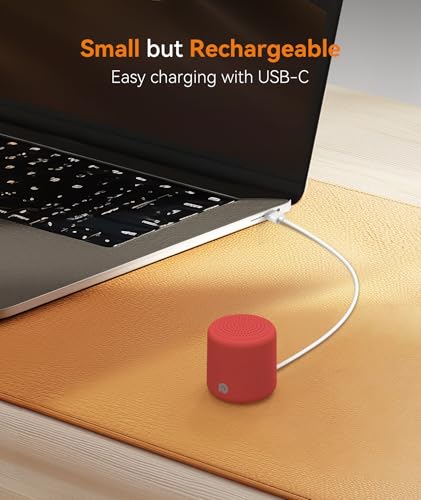 Image of Dreamegg Travel White Noise Machine - Portable for Baby Adults, 16 Nature Sounds, Timer, Sleeping Gift, Red