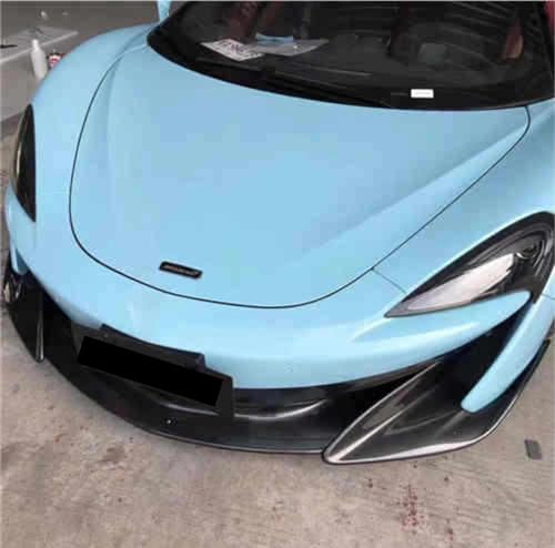 Image of WISDOM Baby Blue Glossy Vinyl Car Wrap Air Release, Self Adhesive, Vehicle wrap Sheet for Automotive Bike DIY Exterior Interior Decoration (Baby Blue Glossy, 20 Inch X 10 Feet)