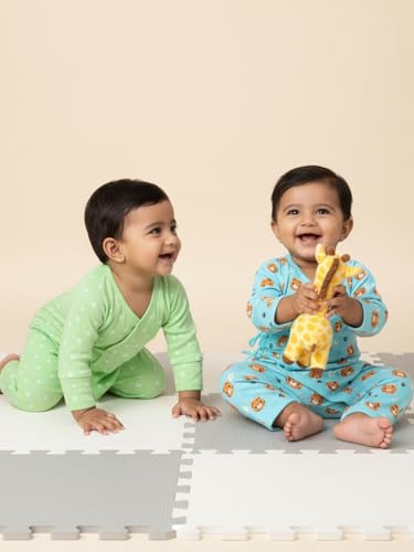Image of The Mom Store Baby Romper Jabla Style Combo For Boys And Girls | Cotton | Soft Infant Bodysuit | Trendy Stylish Sleepwear For Newborn Baby | Printed | Unisex Comfortable Everyday Baby Wear