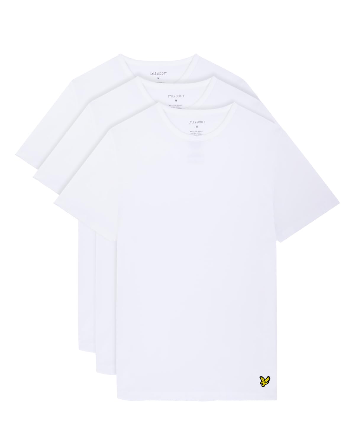 Lyle ScottMens Basic T-Shirt (Pack of 3) (XXL) (White)